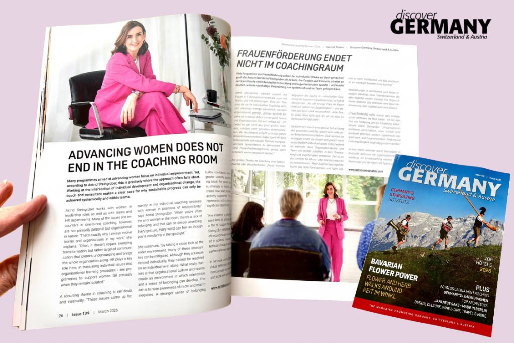Im Discover Magazine vorgestellt: Warum Frauenförderung nicht im Coachingraum endet